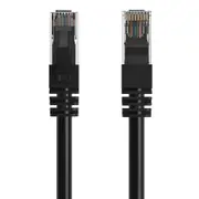 Cruxtec RJ45 Internet LAN 20m CAT6 10GbE Gigabit Speed Ethernet PVC Cable Black