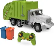 Driven by Battat – R/C Recycling Truck – Large Toy City Vehicle – Remote Control Truck – Lights, Sounds & Moving Parts – 3 Years +