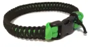 Paracord Bracelet 550 Lime Green/Black Micro Cord U.S. Seller - Handmade