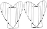 FIXOSHEE 2Pcs Stainless Steel Taco Holder Rack Taco Tray for Even Heating for Sushi Hand Rolls Snacks for Family Gatherings Parties