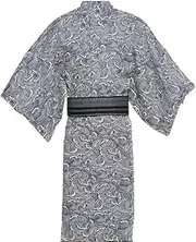 [FANCYPUMPKIN] Japanese Yukata Kimono Men's Robe Dressing Gown
