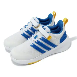 【adidas 愛迪達】X LEGO 慢跑鞋 LEGO Racer TR21 EL K 中童 白 藍 小朋友 聯名 樂高(IF2888)