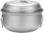 Outdoor Cookware Outdoor Camping Pot Set Soup Pot Steamer Cooker Household Set Portable Pot Picnic Steamer Hiking Mess