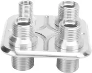 A/C Bulkhead, Car 4-Port Air Conditioning Bulkhead Hose Fitting Universal Modifi