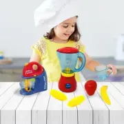 kids Pretend 2 in 1 Juicer Blender & Mixer Toy Real Working kitchen Appliances