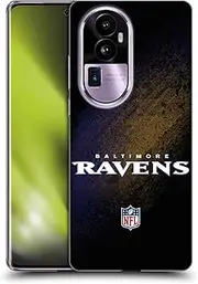 Head Case Designs Officially Licensed NFL Blur Baltimore Ravens Logo Soft Gel Case Compatible with Oppo Reno10 Pro+