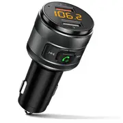 Car Kit with Hands-Free Calling and 2 USB Ports Charger Support USB Drive