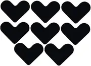 PRETYZOOM 8Pcs Double Sided Non Slip Carpet Grippers for Area Rugs Adhesive Carpet Stickers to Prevent Sliding Hardwood and Tile Floors Heart Shape Design
