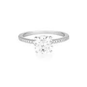 GEORGINI ICONIC BRIDAL FRANCESCA RING SILVER