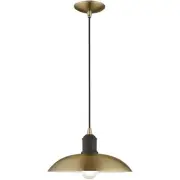 Livex Lighting 41193-01 Allison Mini Pendant Antique Brass