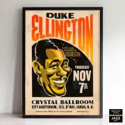 Duke Ellington & His Famous Orchestra jazz poster - Fargo, ND - 1940