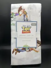 NWT Pottery Barn Kids TOY STORY Toddler Sheet Set Woody Buzz Lightyear Pixar