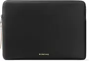 Comfyable Leather Laptop Sleeve Compatible with 16 Inch MacBook Pro M4 2024 & 15 Inch MacBook Air M3 2024 A3114 (Loose Fit) M2 2023, Pebble Black