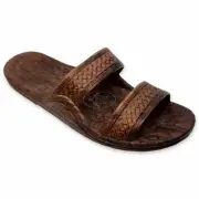 Pali Hawaii Unisex Original Jandal Sandal Dark Brown - PH-0405-LTE BRN, Light Br