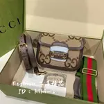 FASHION ღ二手精品 GUCCI古馳22春夏款JUMBO 1955MINI復古馬鞍包大LOGO 現貨實拍