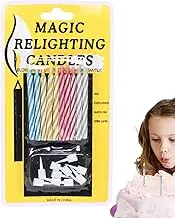 Cake Tricks Candles - Children Happy Birthday Trick Candle Ornament | Party Supplies, Funny Magic Gag Props for Boys Women Men Teens