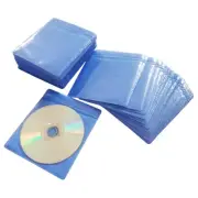 CD/DVD/BluRay Sleeves,Double-Sided Refill Plastic Sleeve for CD and DVD Stora...