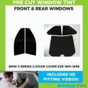 For BMW 3 Series 2-door Coupe E36 1991-98 Full Pre Cut Window Tint Kit Film Film