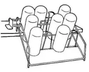 (12 Pack) Easy Access Pull-Down Glass Rack - Amerock