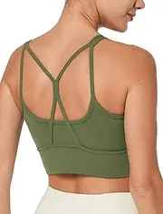 [Yvette] Yoga Sports Bras with Removable Padding & Waffle Texture