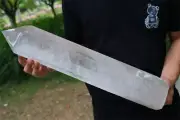 13.2LB Natural Clear quartz Obelisk Quartz Wand Crystal Point Tower Reiki XA6808