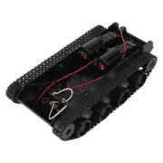 Rc Tank Robot Tank Car Chassis Kit Rubber Track Crawler For 130 Motor Diy8424