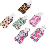 minkissy 6 Sets Hand Bottle Set Water Bottle Containers with Lids Clear Dropper Drink Bottle Jars Bottles Container with Lid Airtight Container Portable Travel Bottle Keychain Bin