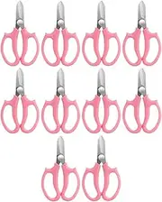 Kcolly 10 Piece Garden Flower Scissors, Sharp Stainless Steel Floral Shears, Trimming Plant Scissors All Purpose Shears Gardening Tools, Pruning Shears for Gardening with Comfortable Handle
