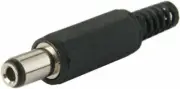 1Pc 3.1mm DC Power Male Plug Connector Plastic Cover Black Jack Adapter 3.1mm...