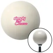 Pink Simply Clean Ivory Shift Knob with M16 x 1.5 Insert Wakaba for Honda Civic
