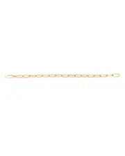 Roberto Coin 18K Yellow Gold Designer Gold Polished Paperclip Link Chain Bracelet