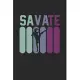 Savate Fighter Notebook: Diary Journal 6x9 inches with 120 Lined Pages