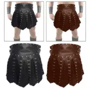 Utility Kilt Mens Cosplay Costume Gift Unique Cosplay Skirt for Club Photo Props