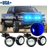 4xBlue Light Raptor Style Front Grille Light for Toyota 4Runner 2003-2023 (for: Toyota)