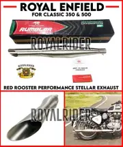 RED ROOSTER Performance Stellar Exhaust For Fits Royal Enfield Classic 350/500 (for: Royal Enfield)
