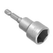 Driver Drill Bit 1/4" Hex Shank 17mm Socket 65mm Chrome Steel Magnetic