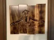 Tombstone You’re A Daisy If You Do Hangable Plaque Wood Pyrography Flamed Mens