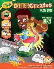 Crayola Glow in The Dark Clay Art Kit with Paints, Bug Molds, Kids, Ages 7, 8, 9, 10