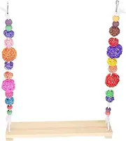 Wooden Chicken Swing Toy Durable Flat BAR for Chicken COOP Yard