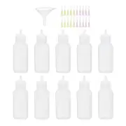 1oz Needle Oiler,10Pcs Glue Applicator Bottle with 20Pcs Stainless Needle Tip
