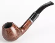 Briar Tobacco Smoking Pipe Bent Hand Carved 9mm filter