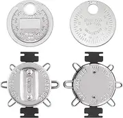 Rustark 2Pcs Spark Plug Gap Gauge Measuring Tool Set, Spark Plug Gapper Wire Gap Tool SAE and Metric Sizing from 0.020-0.100 Inches and 0.50-2.50mm
