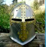 Medieval Knight Armor Helmet With Brass Cross Armor Knight Helmet Halloween Gift