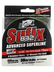 Sufix 832 Advanced Superline Braid Neon Lime 135m 30lb
