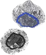 Healeved 2pcs Hair Dye Cap Aluminum Foil Heat Retention Cap for Conditioning Soft Fit Adjustable for All Head Sizes