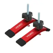 2 Pack VEIKO Quick Acting T Track Hold Down Clamps with T bolts and Silder Aluminum Alloy Woodworking Clamps for Routers