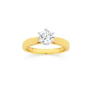 18ct Gold Diamond Solitaire Ring