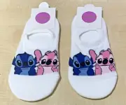 SOCKS UNISEX LILO & STITCH, STITCH ANGEL INVISIBLE SOCKS, SIZE 3 - 5.