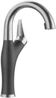 Blanco 526384 Artona 1.5 GPM 1 Hole Pull Down Bar Faucet - PVD Steel /