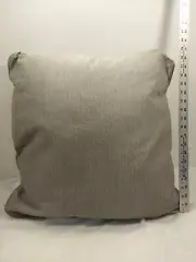 Two Ashley Throw Pillows linen Gray Feather pillow